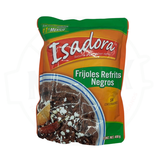 Frijoles negros refritos, Isadora, presentación de 430 g