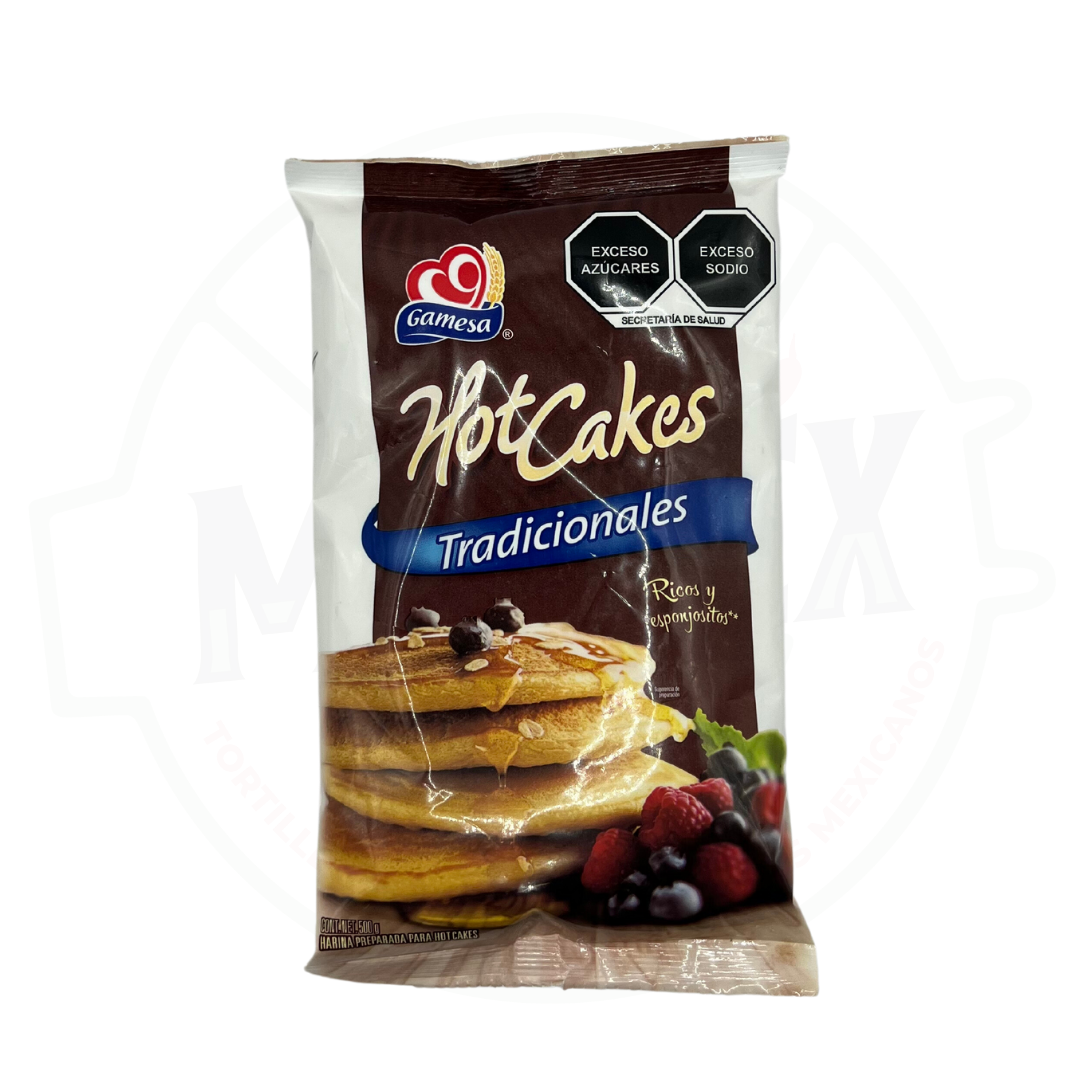 Harina para hot cakes tradicionales, Gamesa, presentación de 500 g