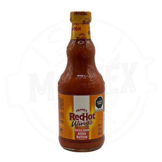 Salsa picante Red Hot Buffalo Wing (Mexico Edition), Frank's, presentación 354 ml