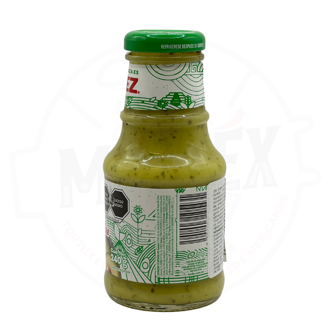 Salsa de guacamole, Herdez, presentación 240 ml