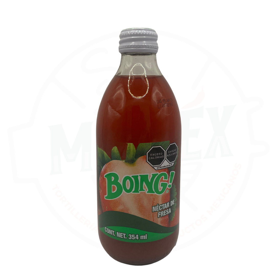 Boing 354 ml sabor néctar de fresa (botellín de vidrio)